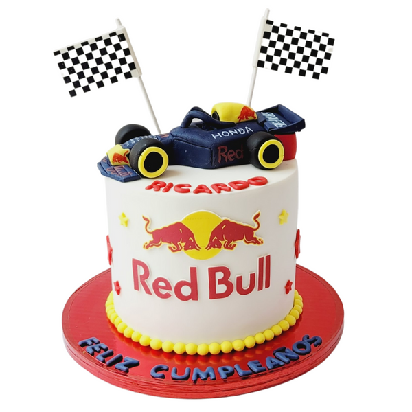 Not sure this belongs here but I got my husband a RedBull themed cake for  our first anniversary 🥹 : r/formuladank